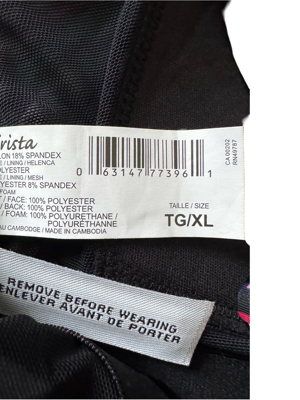 Krista Shape Solution Tankini Top XL Multicolor Stripe Waist Minimizer NWT - Picture 13 of 13